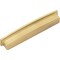 Jeffrey Alexander 160 mm Center Brushed Gold Square-to-Center Square Renzo Cabinet Cup Pull 141-160BG - alternate 9